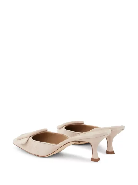 Mule natikače Manolo Blahnik od brušene kože