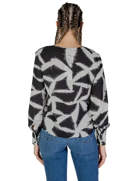 Bluzka Jacqueline De Yong z nadrukiem czarna