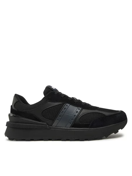 Tommy Jeans Tenisice Tjm Technical Runner Ess crna