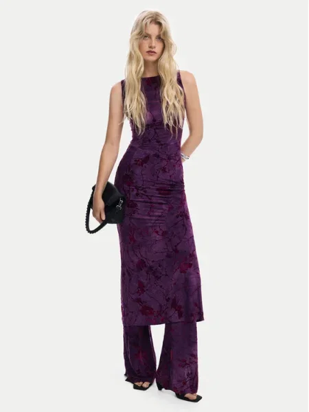 Desigual Ruha lila / sötétvörös fekete