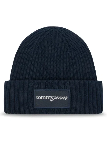 Tommy Jeans căciulă din bleumarin alb