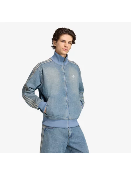 Jachetă adidas Firebird Adicolor Denim Track Top Jacket Worn Blue Denim M albastru