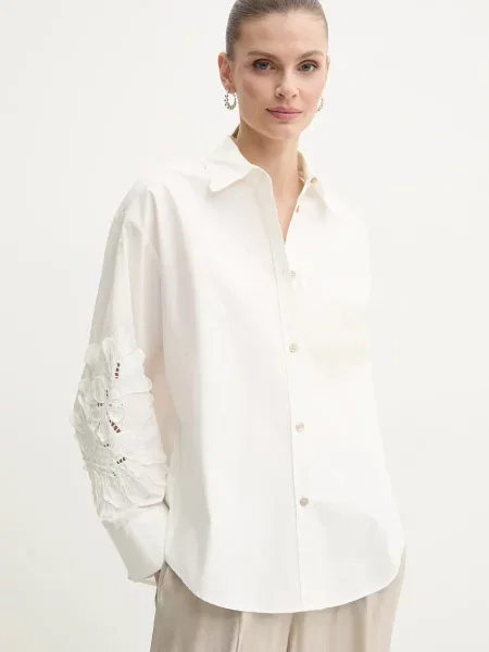 Forte Forte camasa din femei cu guler clasic relaxed shirt alb