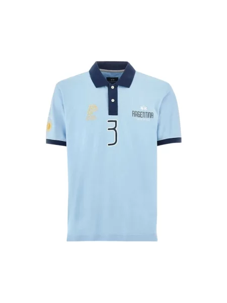 Koszulka polo La Martina niebieska