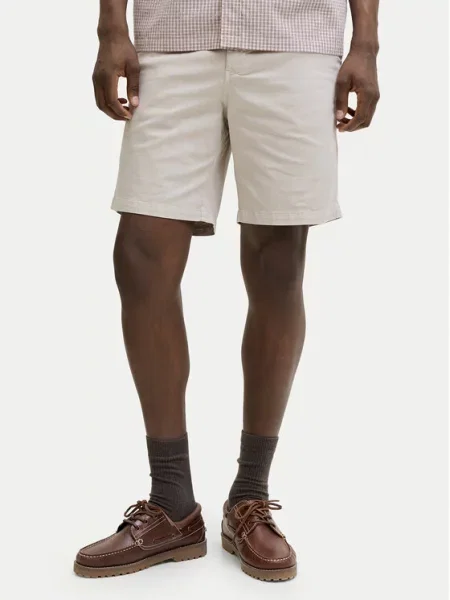 JACK & JONES Chino hlače JPSTACE VANCE kameno siva bež
