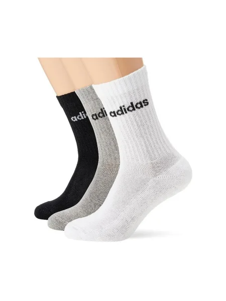 ADIDAS PERFORMANCE Športové ponožky sivá / čierna biela