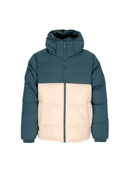 Kurtka puchowa Adidas z kapturem zielona