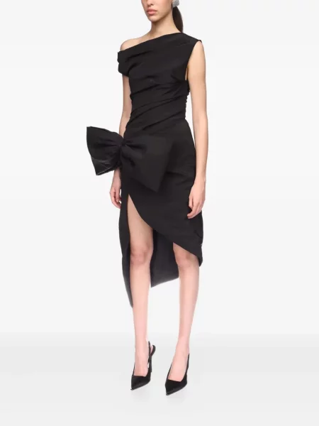 Rochie David Koma cu funde de costum negru