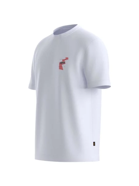 BOSS Tricou Movement Crem alb