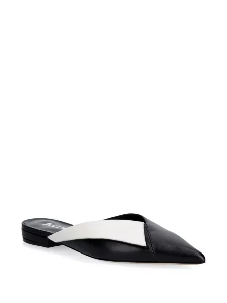 Papuci tip mules Pollini din piele negru