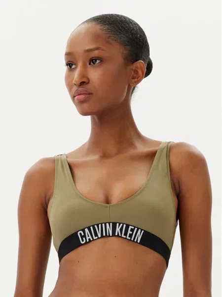 Μπικίνι πάνω μέρος Calvin Klein Swimwear πράσινο