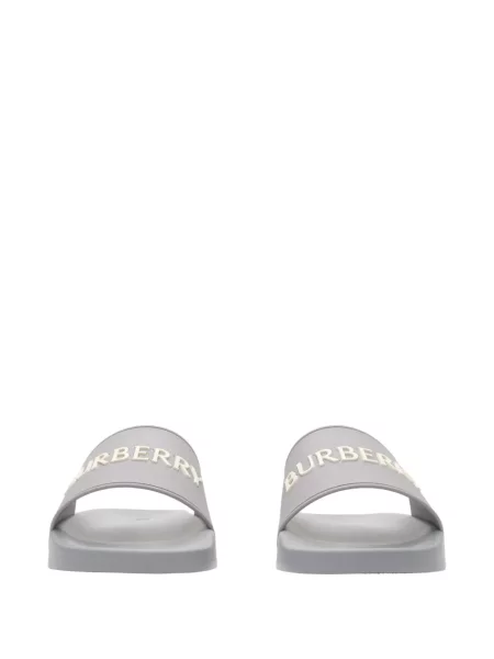 Papuci Burberry cu autograf gri