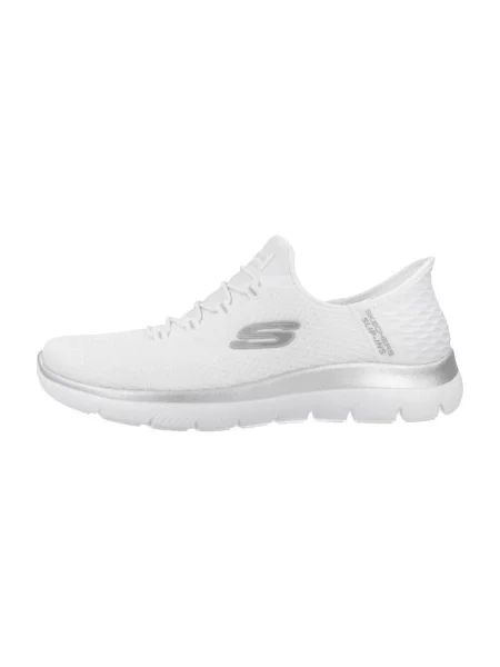Gyémánt félcipő Skechers fehér