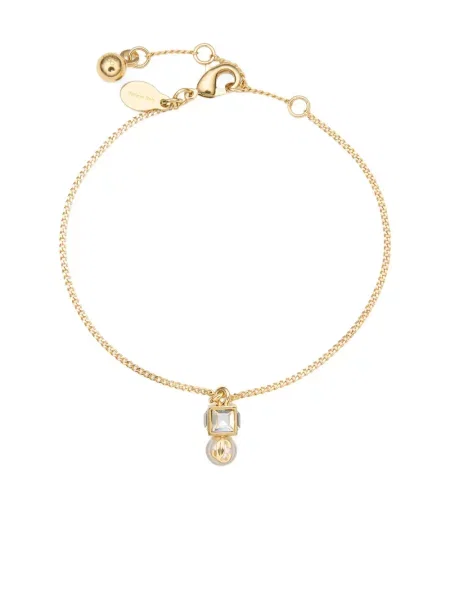 Brăţară Jimmy Choo cu perle auriu