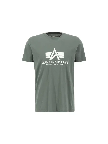 ALPHA INDUSTRIES Tricou kaki alb