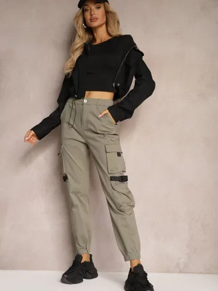 Pantaloni închis verde