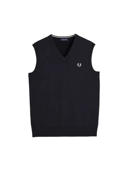 Dzianinowy sweter Fred Perry czarny