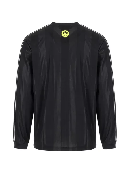 Lung tricou Barrow cu imagine negru