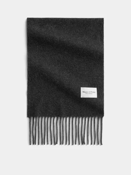 Marc O’Polo Шарф Темно-сірий Вовна сірий