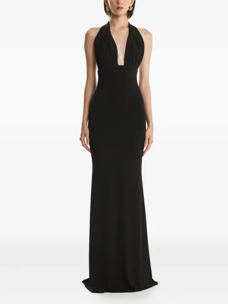 Rochie maxi 2310 Studio plisată de costum negru