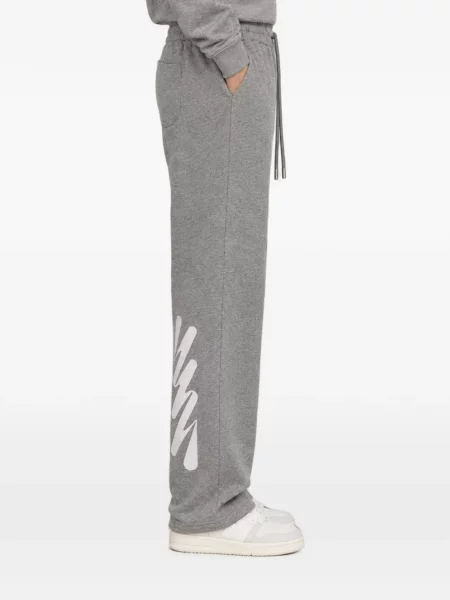 Τρέξιμο παντελόνι Off-white με σχέδιο με κορδόνι λευκό