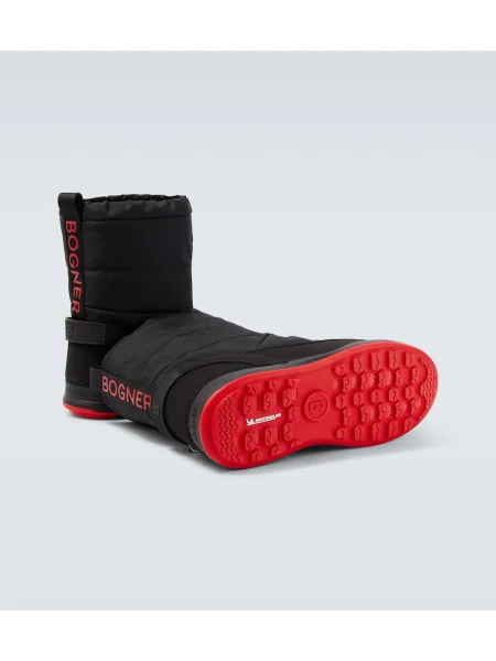 Botine Bogner cu șireturi din dantelă negru