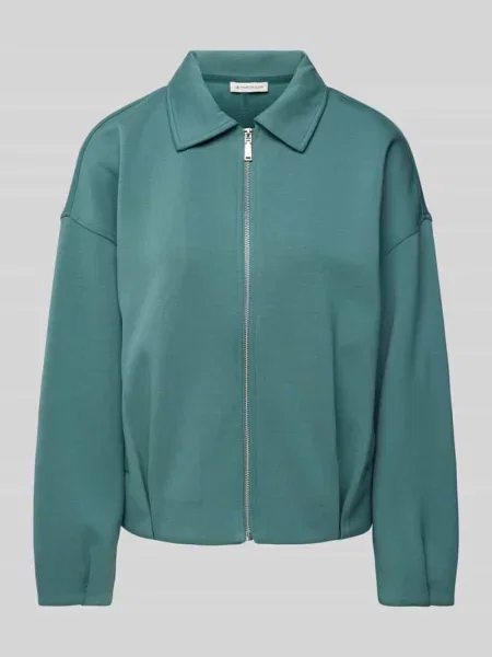 Bluza rozpinana z dodatkiem i wykładanym kołnierzem Tom Tailor