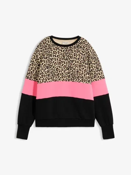 Bluza z mieszanki bawełny czarna