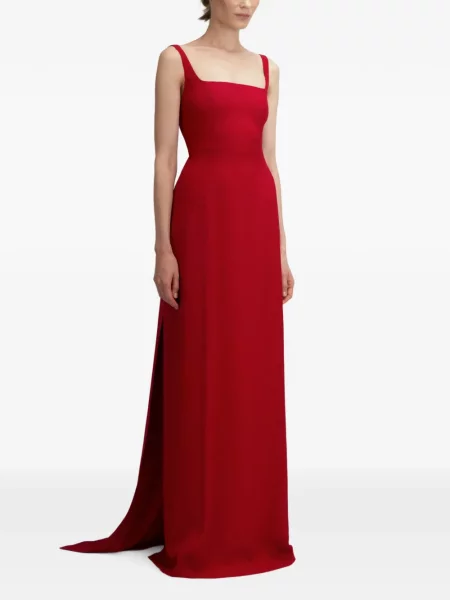 Rochie maxi The Arkow din crep roșu