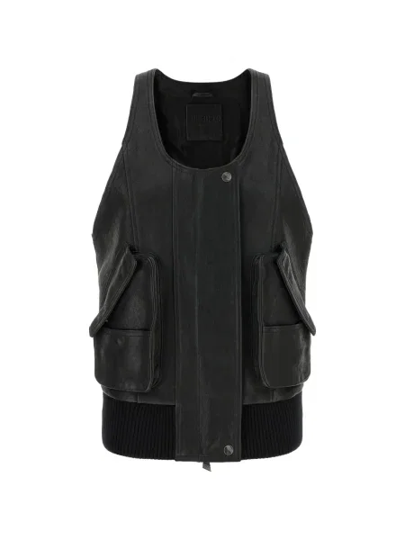 Vestă The Attico din piele negru