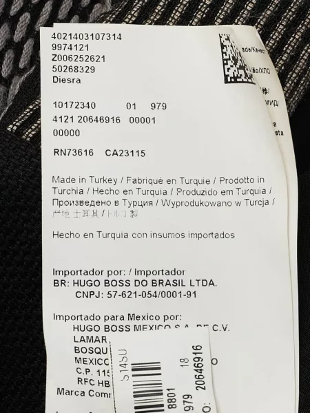 Sukienka midi Boss w paski do kolan garniturowa czarna