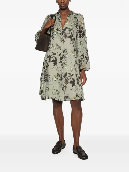 Rochie mini Marc O'polo cu model floral cu imagine verde