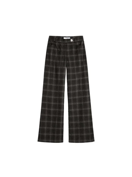 Scalpers Pantaloni albastru marin / gri închis alb