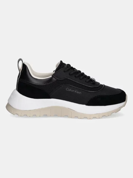 Calvin Klein sneakersy RUNNER LACE UP MESH MIX czarny