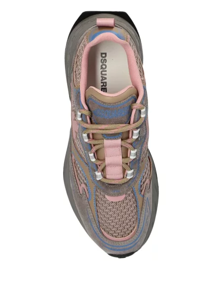 Sneakerși Dsquared2 din piele de căprioară gri