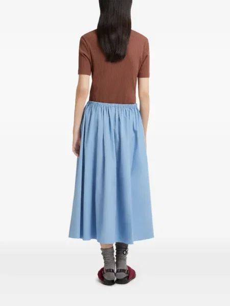 Fustă midi Marni până la genunchi albastru