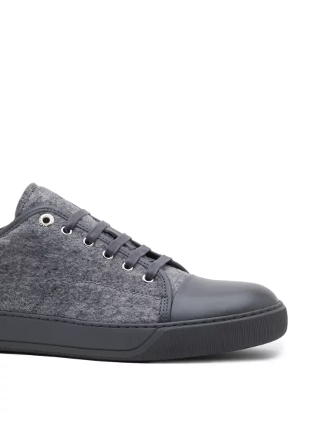 Sneakerși Lanvin din fetru gri