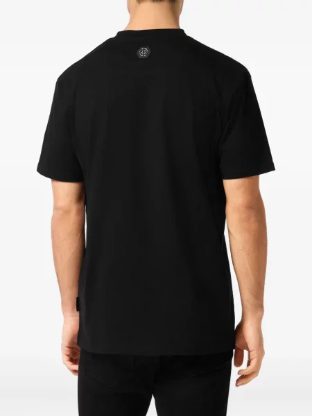 Tricou Philipp Plein cu imagine negru