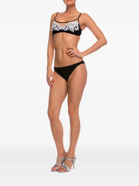 Bikini Gottex cu model floral plasă negru
