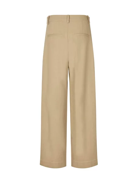 Modström Pantaloni ToreMD lână alb