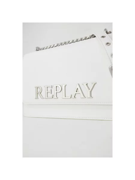 Crossbody torbica Replay bijela