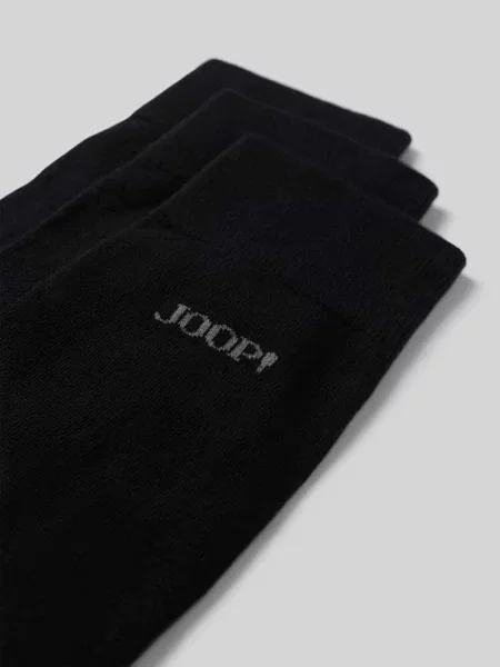 Skarpety z detalem z logo w zestawie 3 szt. Joop! Collection czarne