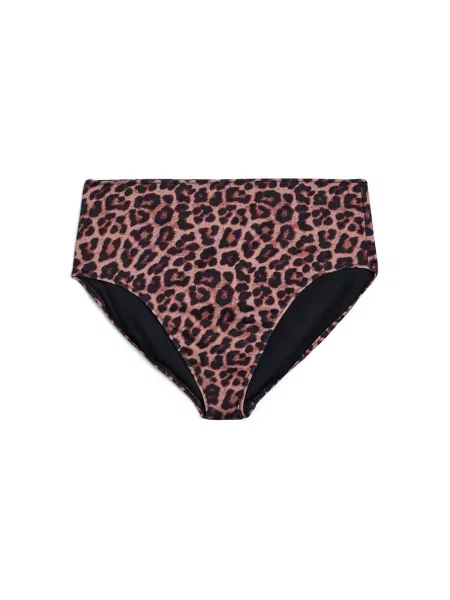Swim by Zizzi Bikini hlačke Caanne kamela / rjava črna