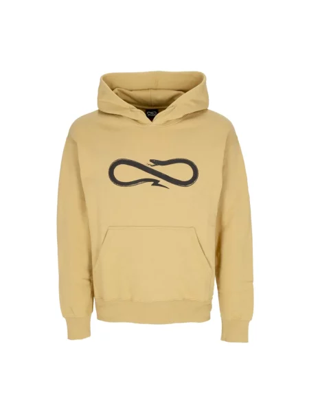 Bluza z kapturem Propaganda z kapturem z logo brązowa