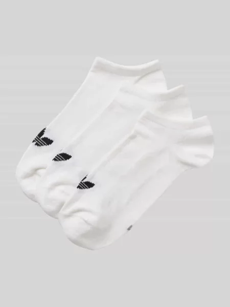 Skarpety do sneakersów z mieszanki bawełny w zestaw 3 szt. Adidas Originals białe