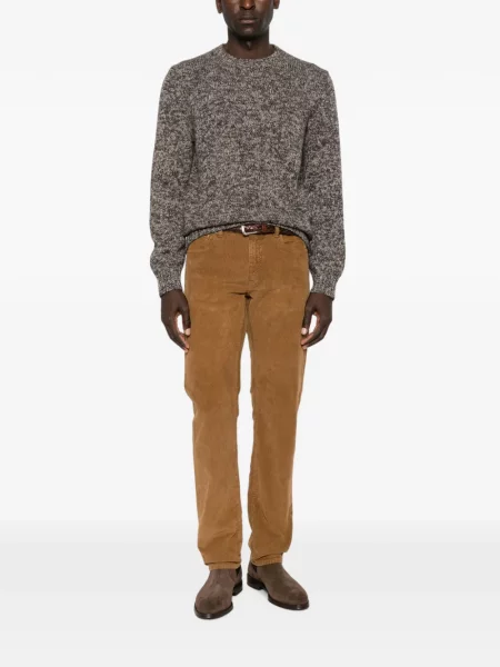 Pantaloni Incotex de catifea cord maro