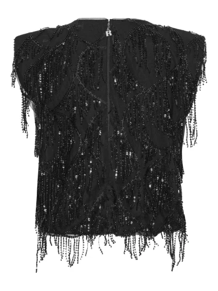 Top Rotate Birger Christensen cu paiete negru