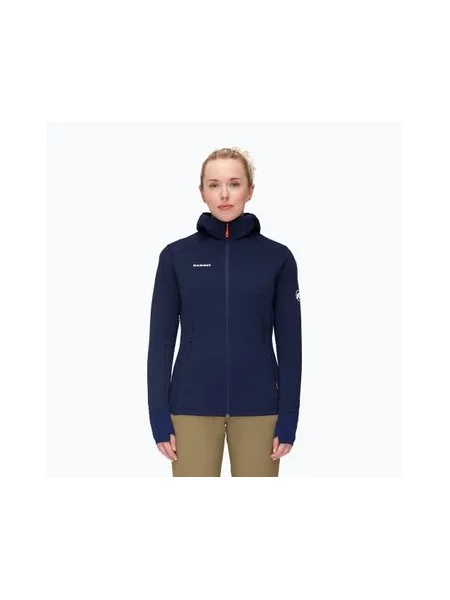 Кофта флісова Mammut Taiss Light ML Hooded темно-синя синя