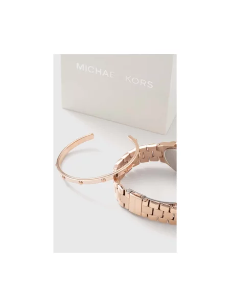 Michael Kors zegarek i bransoletka złoty żółty