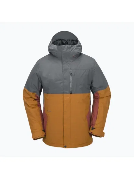 Férfi Volcom L Ins Gore-Tex snowboard dzseki karamell színben. Méret: L barna
